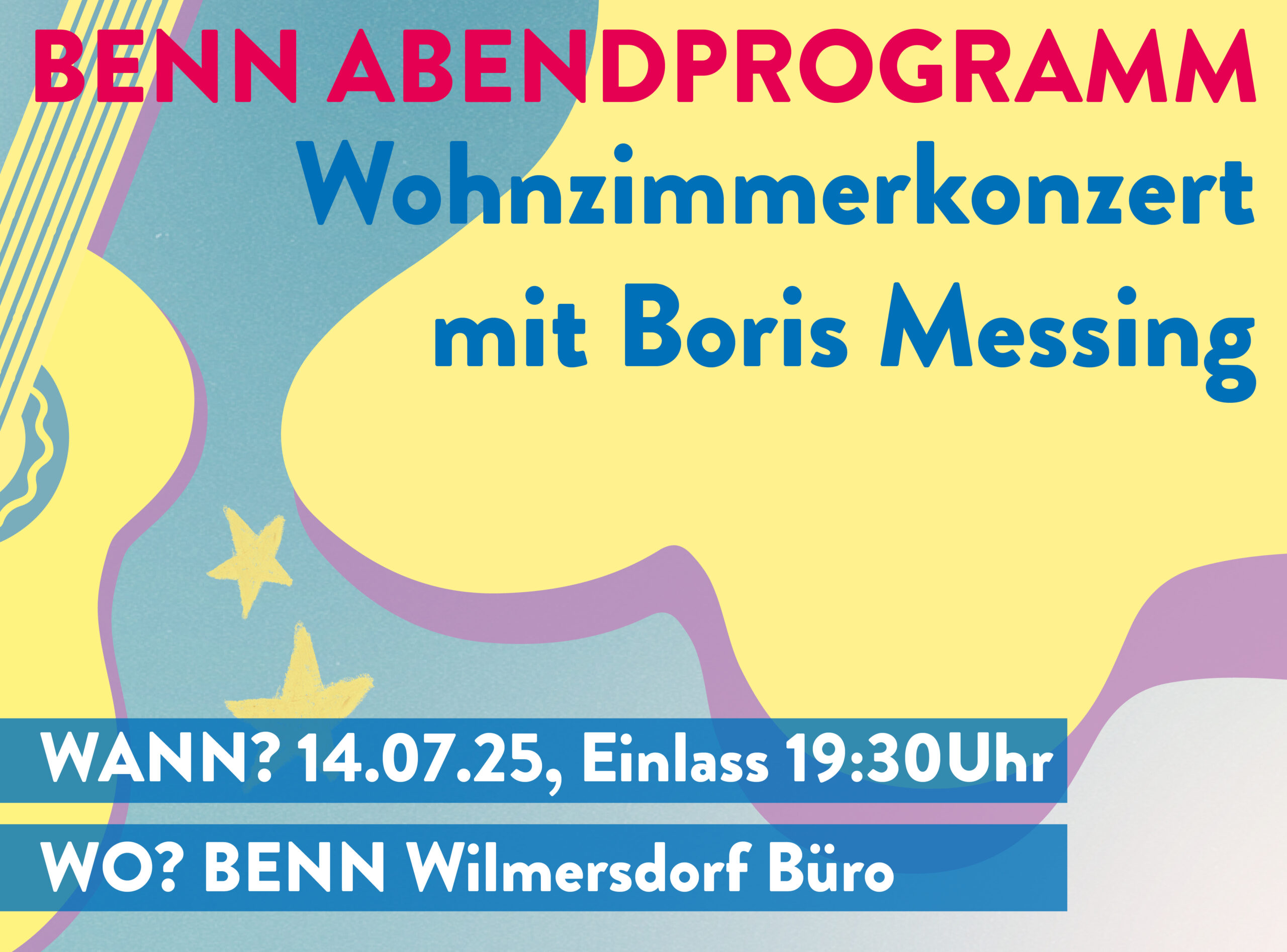 You are currently viewing Wohnzimmerkonzert mit Boris Messing 14. Juli 2025