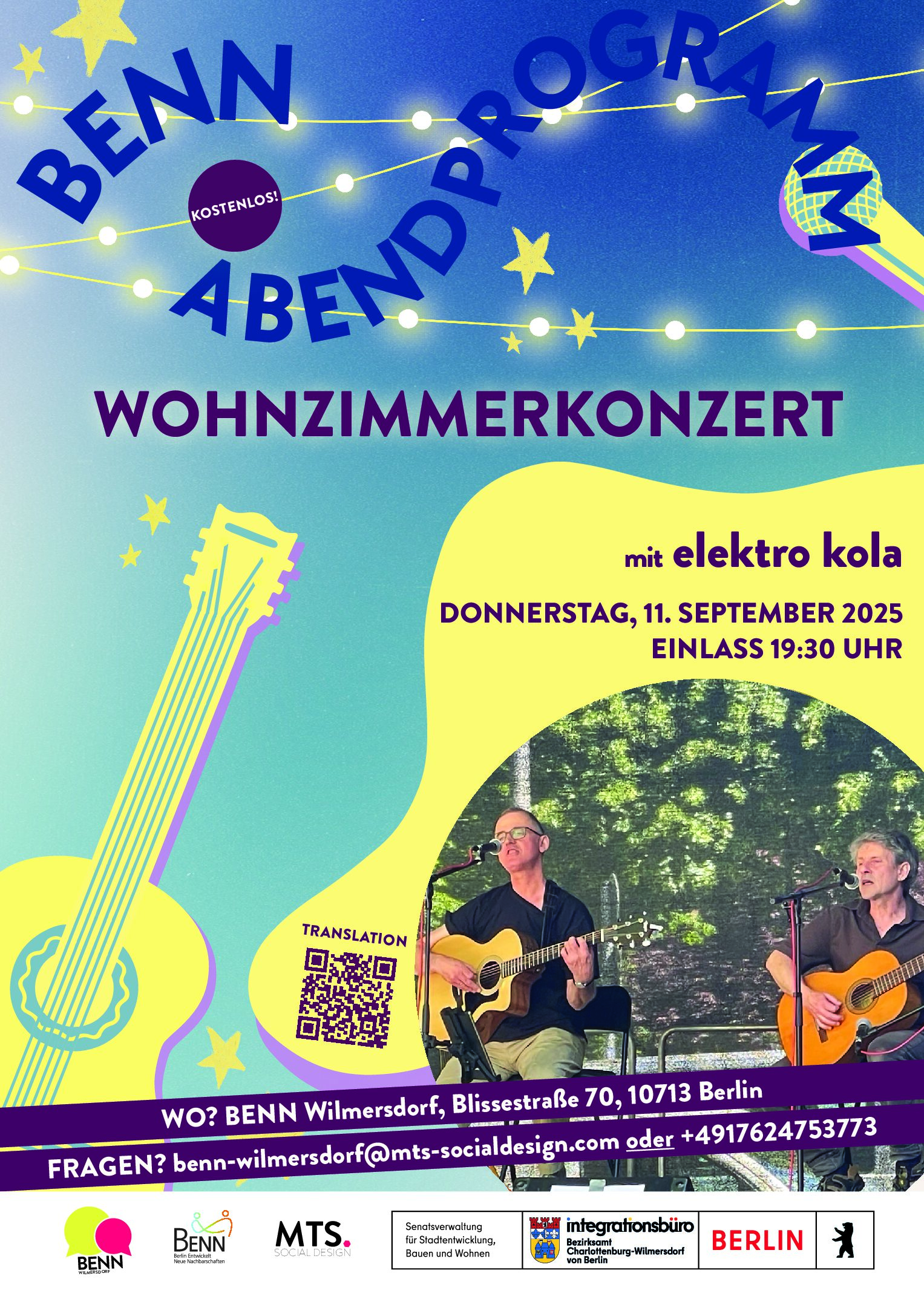 You are currently viewing  BENN Wohnzimmerkonzert mit elektro kola