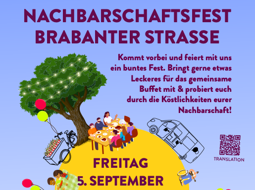 You are currently viewing Endlich wieder Sommerfest in der Brabanter Straße – kommt vorbei!
