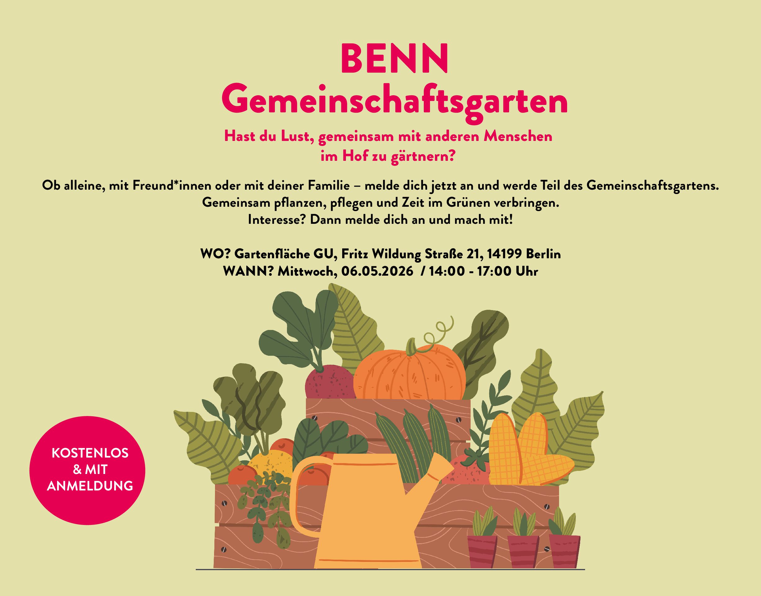 You are currently viewing BENN Gemeinschaftsgarten – GU Fritz Wildung Straße 21