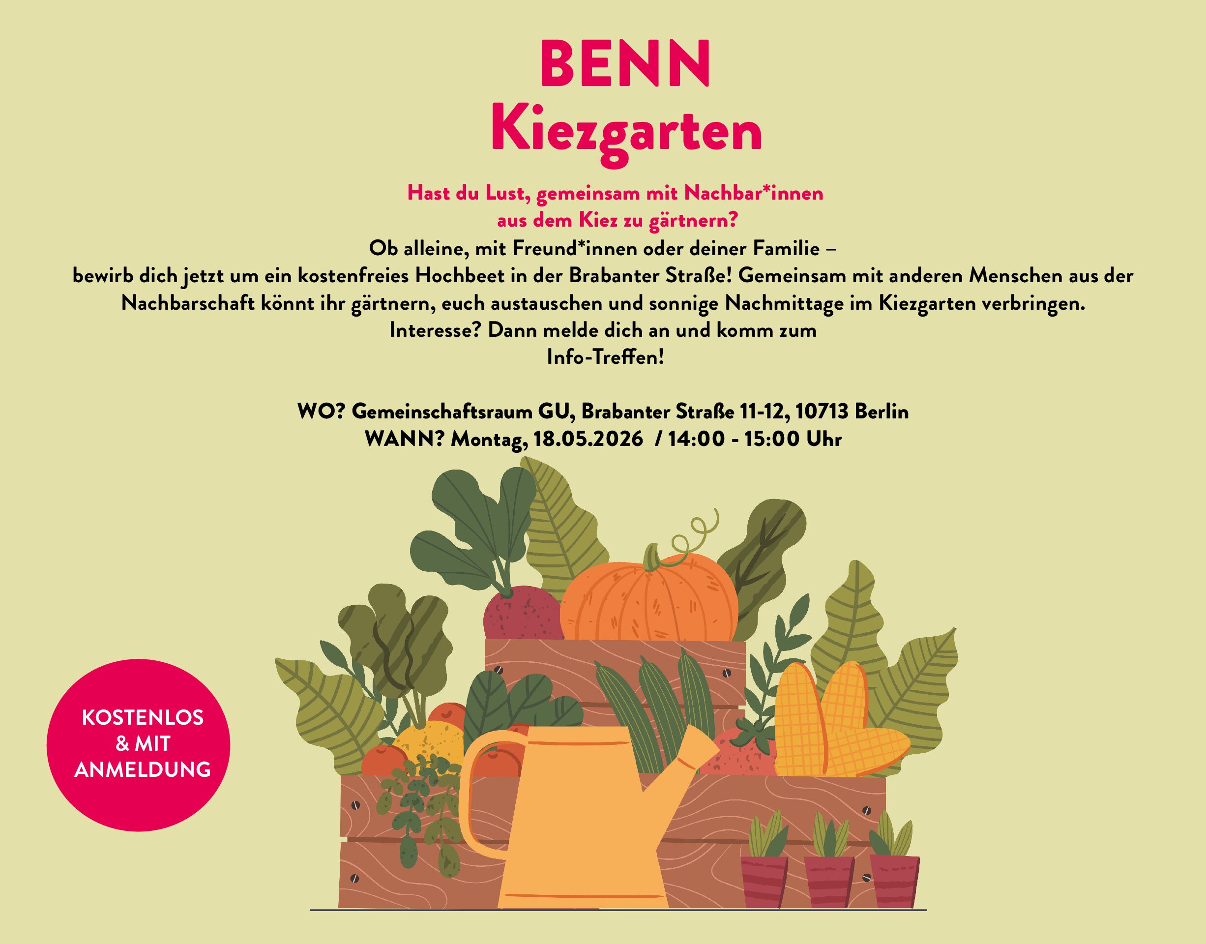You are currently viewing BENN Kiezgarten in der Brabanter Straße