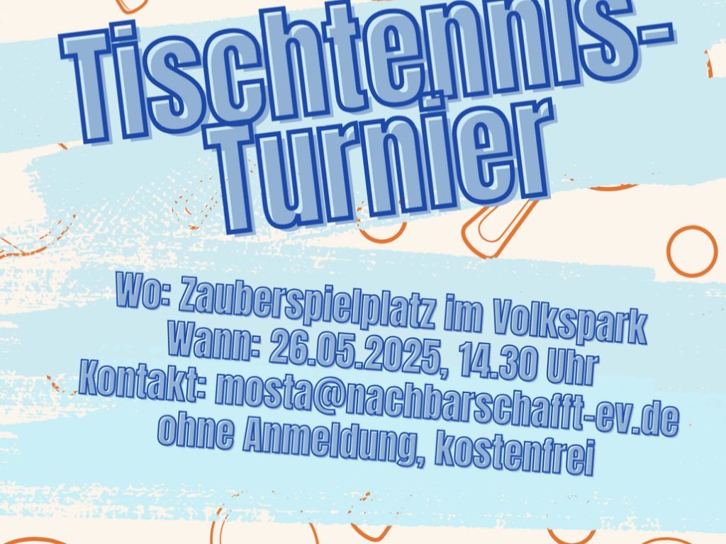 Tischtennis-Turnier im Volkspark Wilmersdorf 
