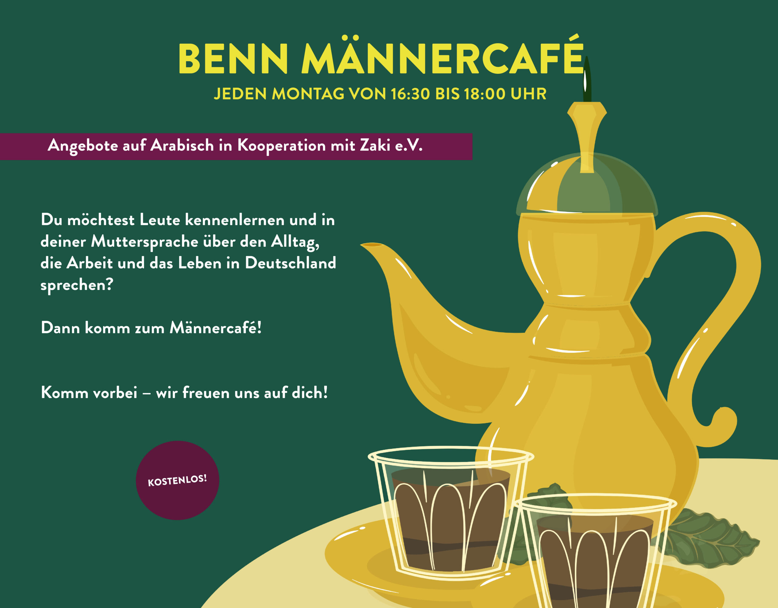 You are currently viewing  BENN Männercafé - مقهى الرجال